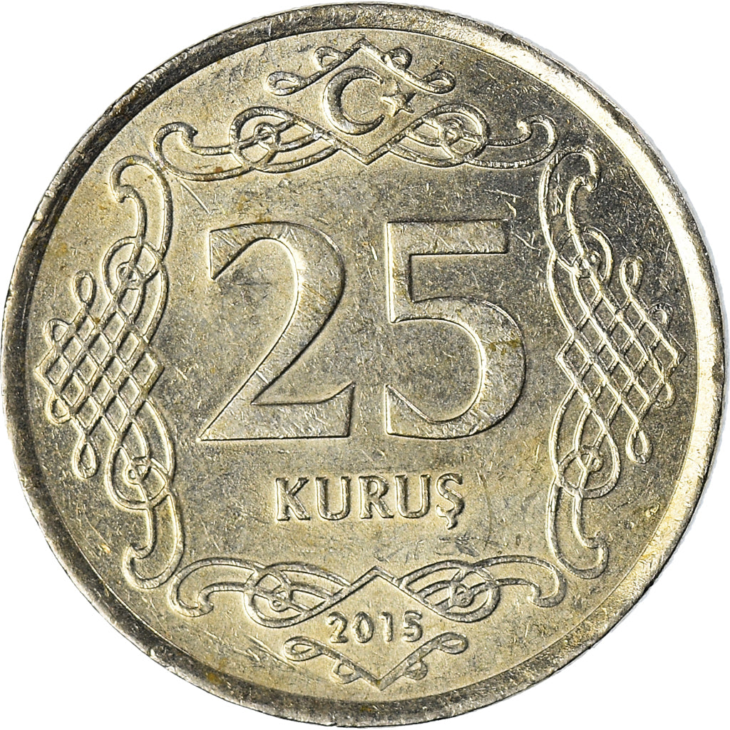 Moneta, Turchia, 25 Kurus, 2015