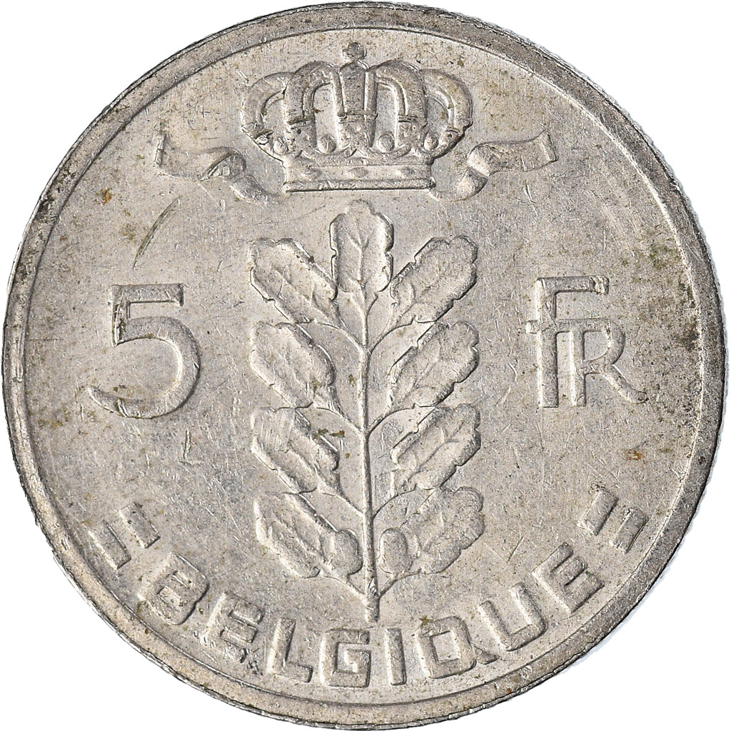 Moneta, Belgia, 5 Francs, 5 Frank, 1965