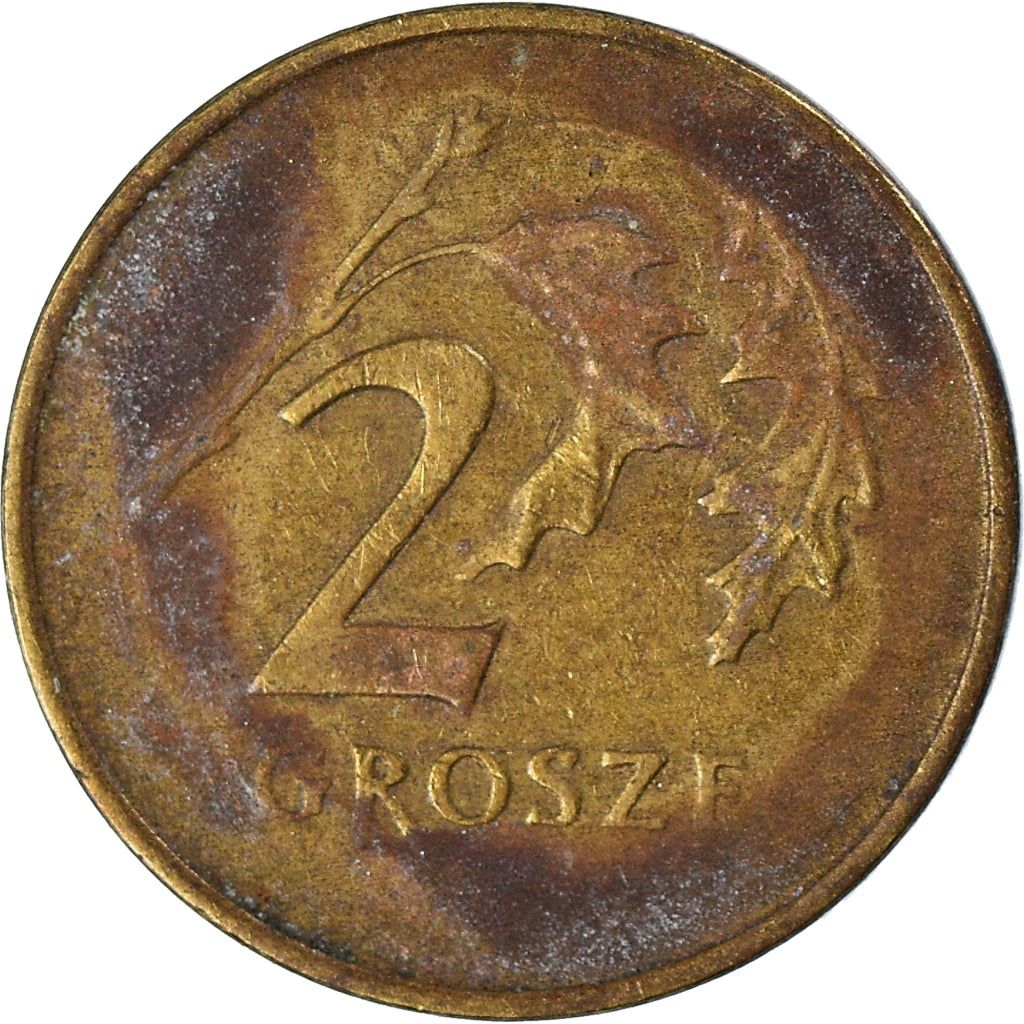 Coin, Poland, 2 Grosze, 1990