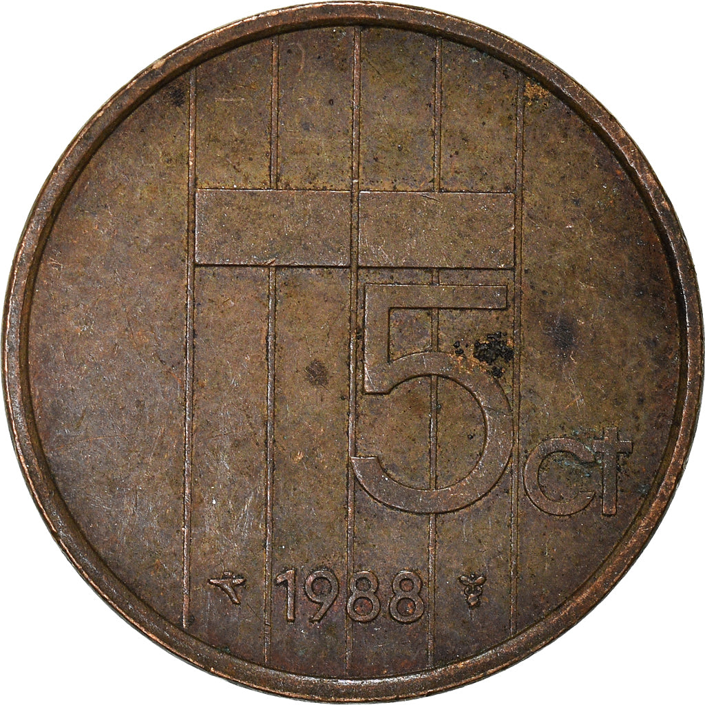 Coin, Netherlands, 5 Cents, 1988