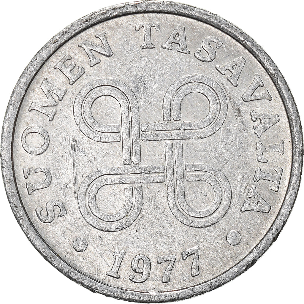 Moeda, Finlândia, 5 Pennia, 1977
