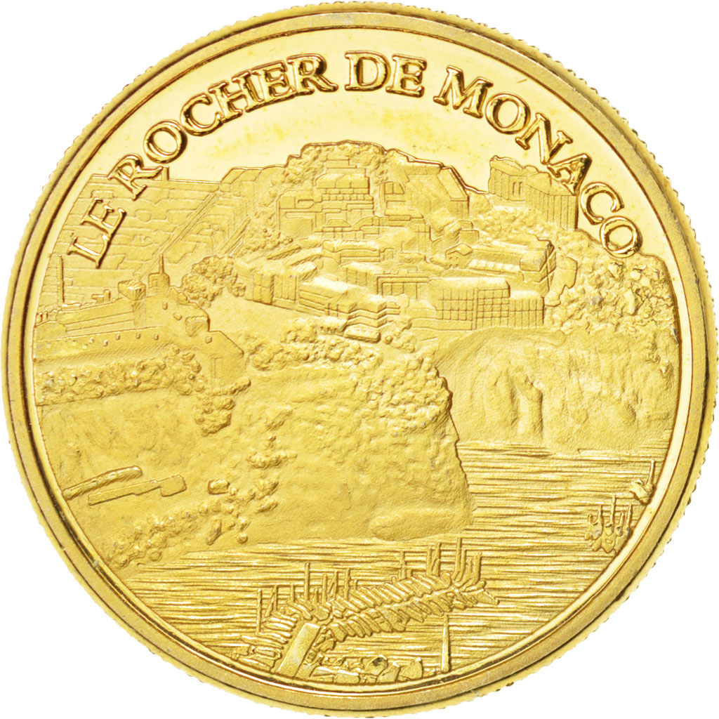 Tourist Token, Le Rocher de Monaco, Undated, MS(63), Souvenirs et Patrimoine