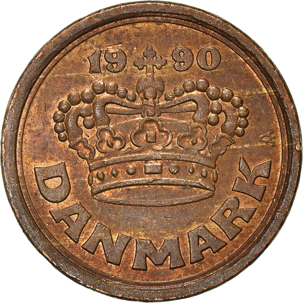 Münze, Dänemark, 25 Öre, 1990