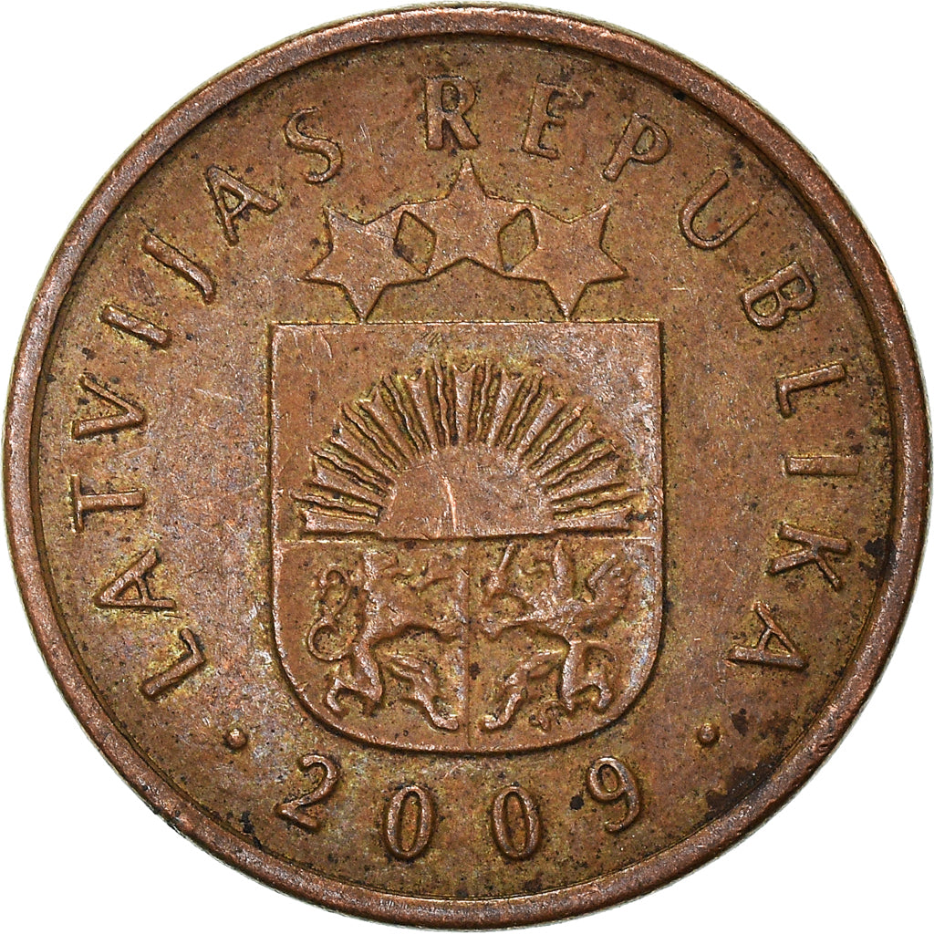Coin, Latvia, 2 Santimi, 2009