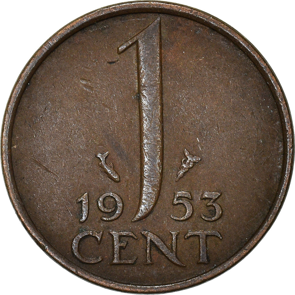 Moeda, Países Baixos, Cent, 1953