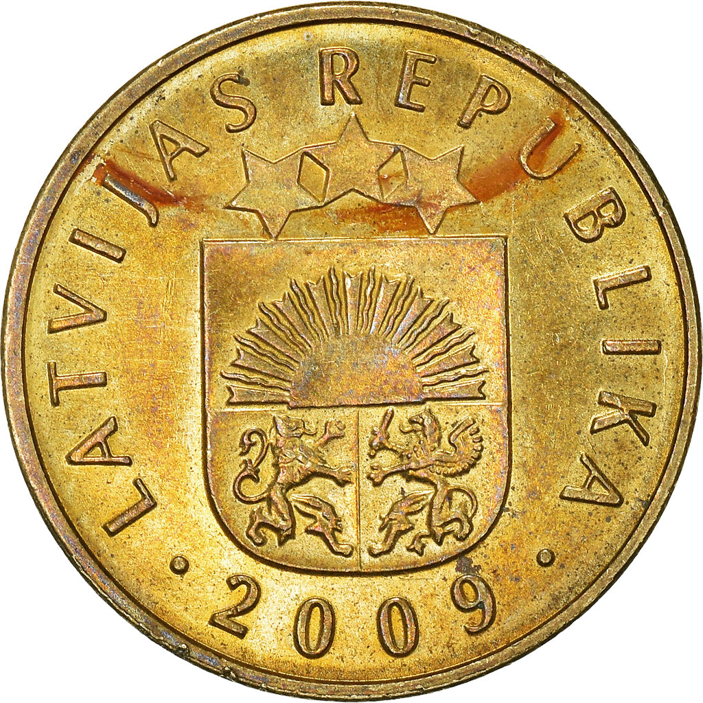 Moneta, Łotwa, 5 Santimi, 2009