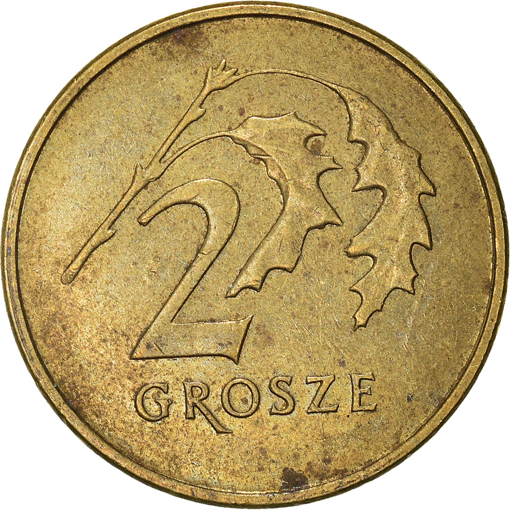Moneta, Polonia, 2 Grosze, 2008