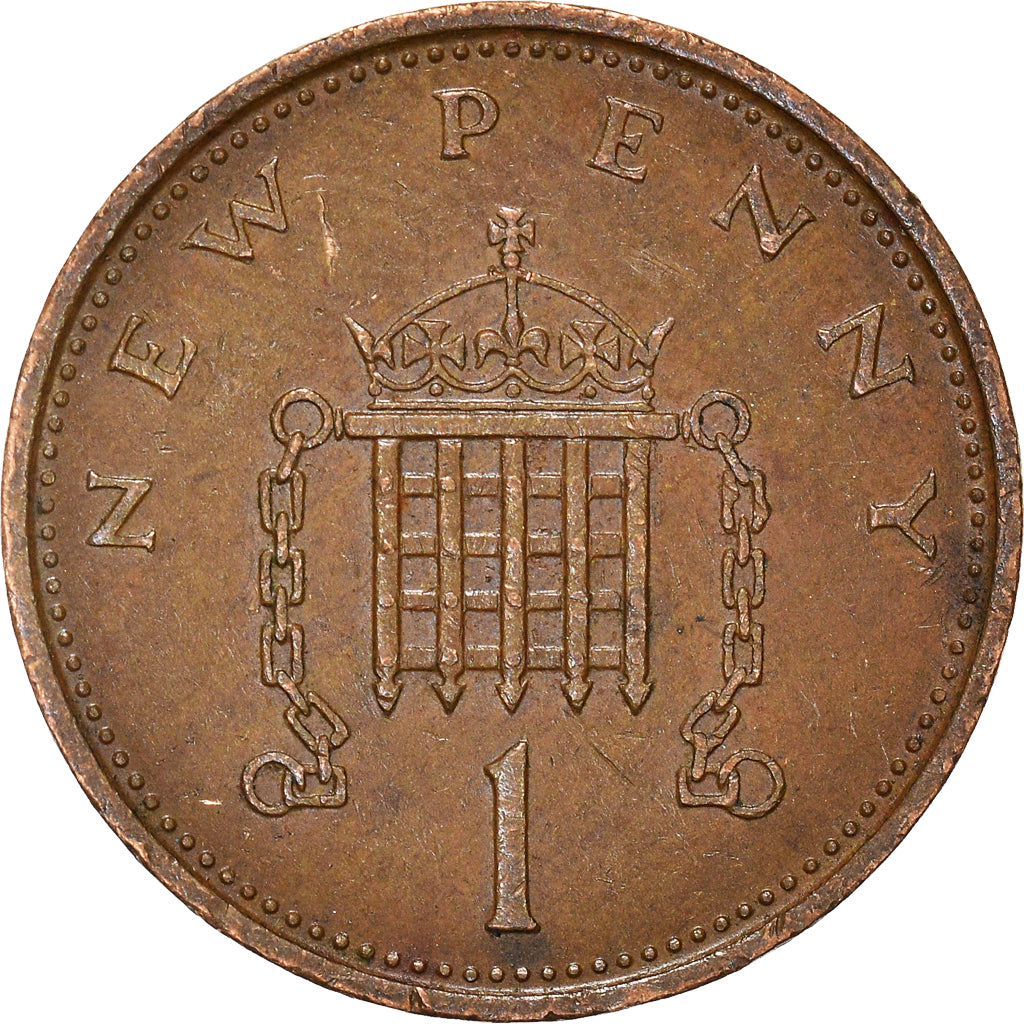 Coin, Great Britain, New Penny, 1977