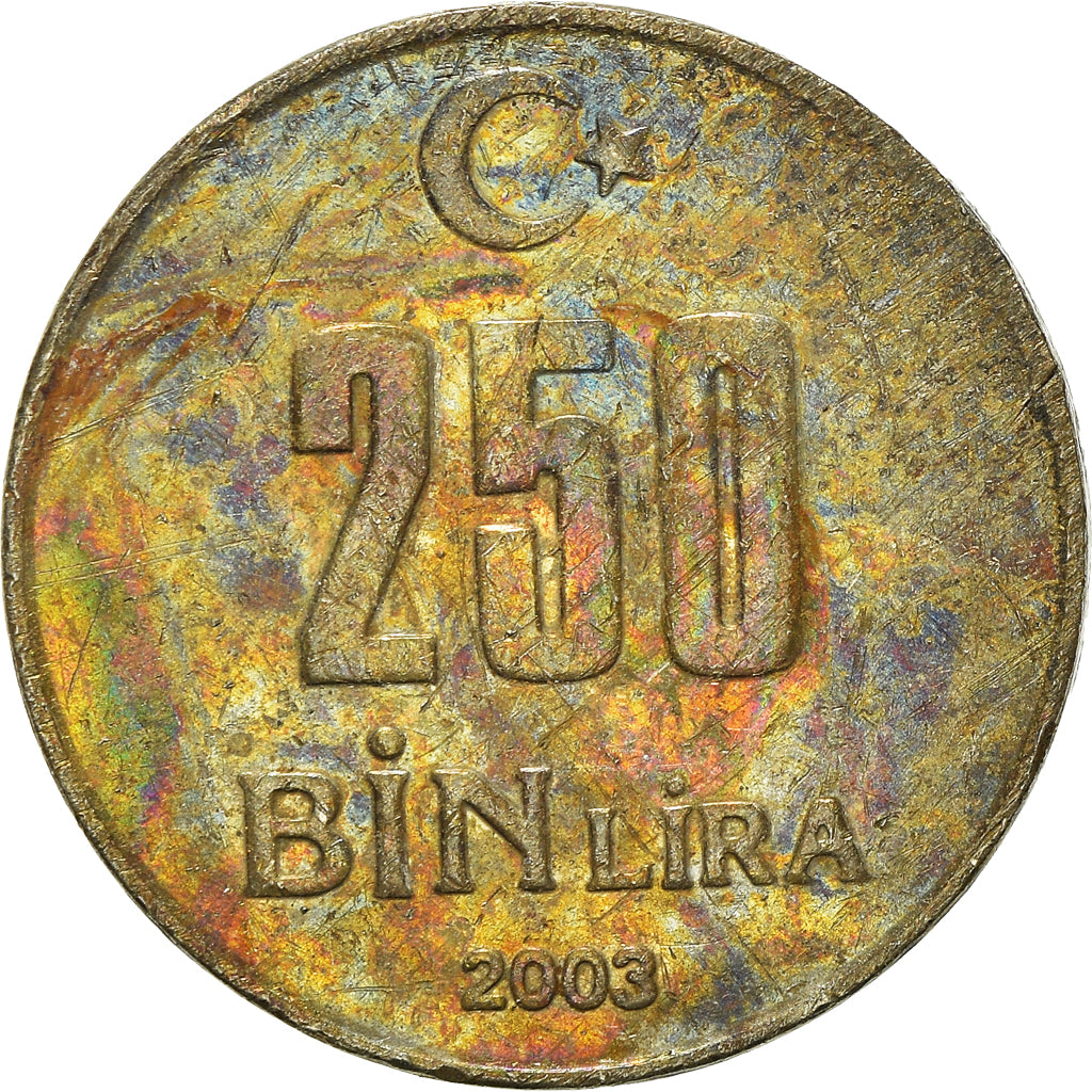 Coin, Turkey, 250000 Lira, 2003