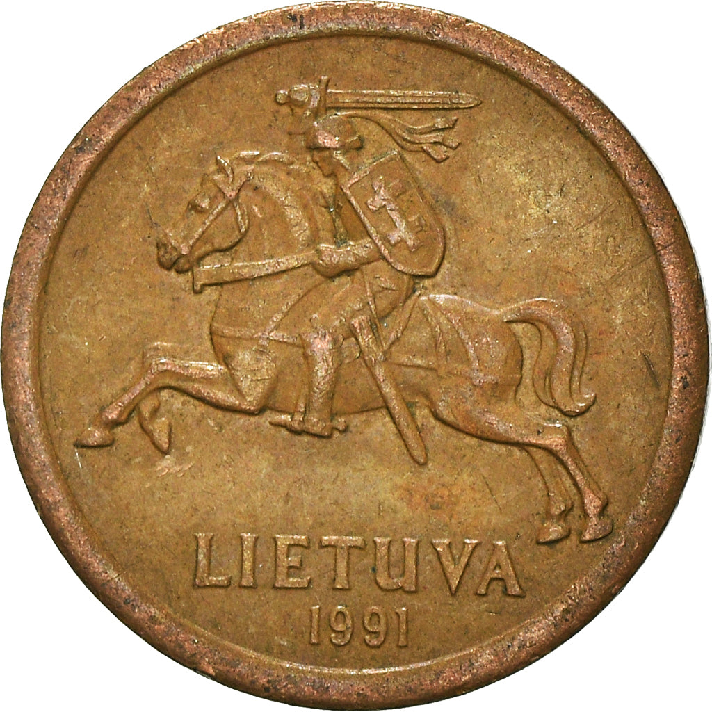 Monnaie, Lituanie, 10 Centu, 1991