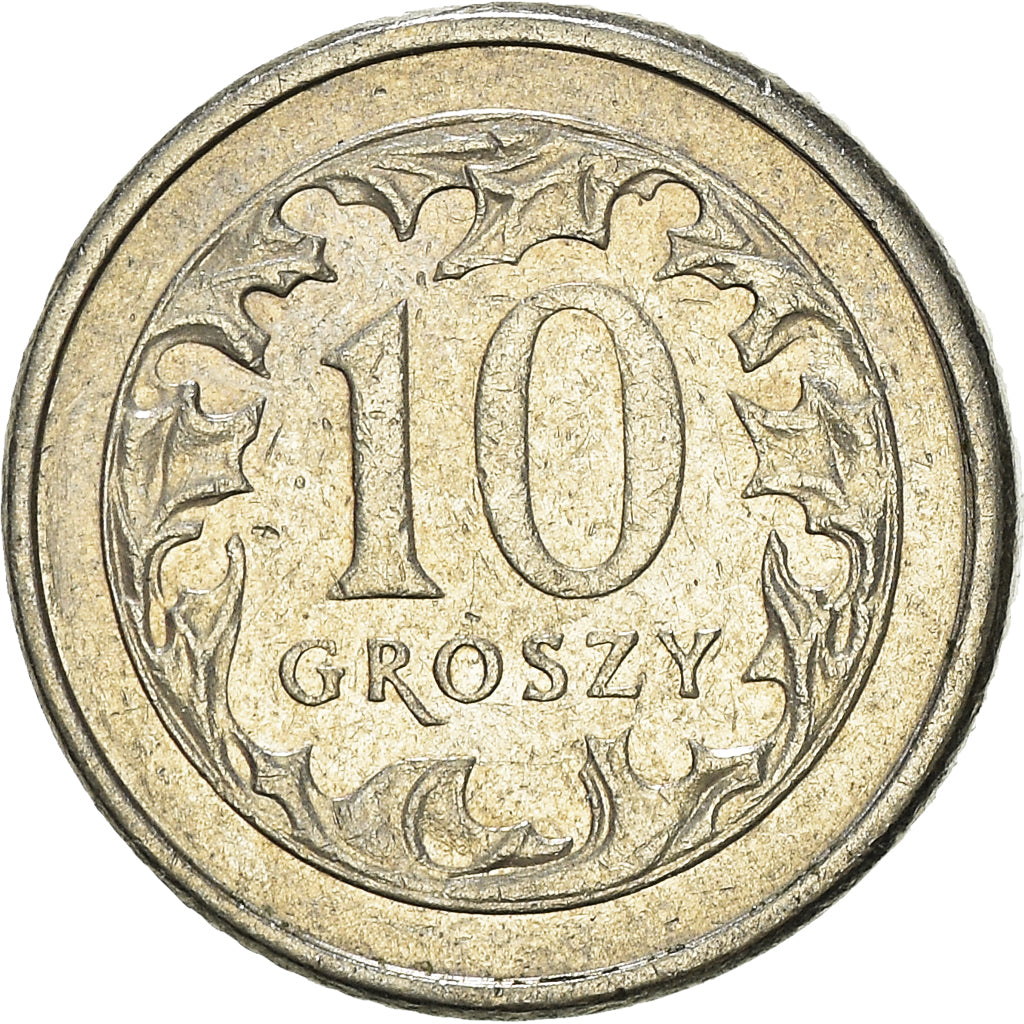 Moneta, Polonia, 10 Groszy, 1991