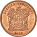 Monnaie, Afrique du Sud, 2 Cents, 2000