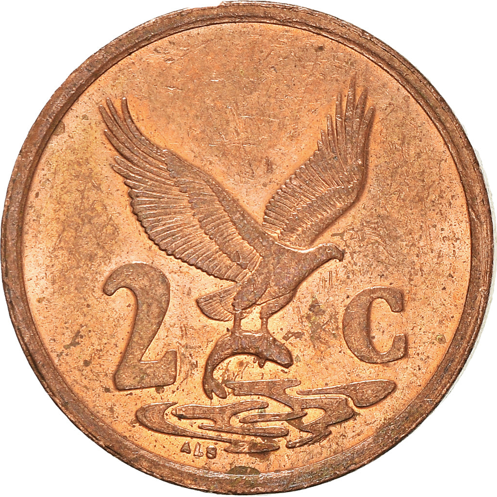 Monnaie, Afrique du Sud, 2 Cents, 2000
