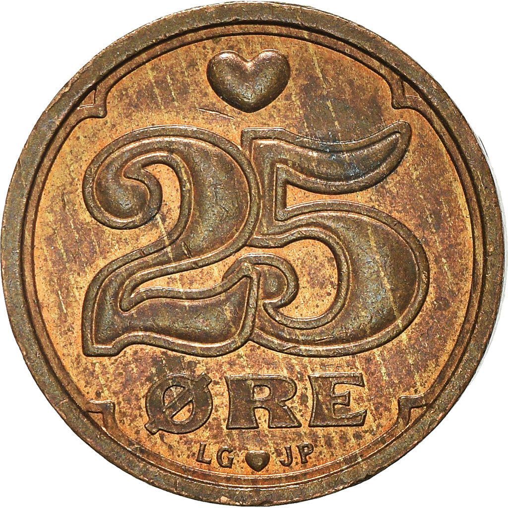 Coin, Denmark, 25 Öre, 1996