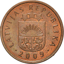 Monnaie, Lettonie, 2 Santimi, 2009
