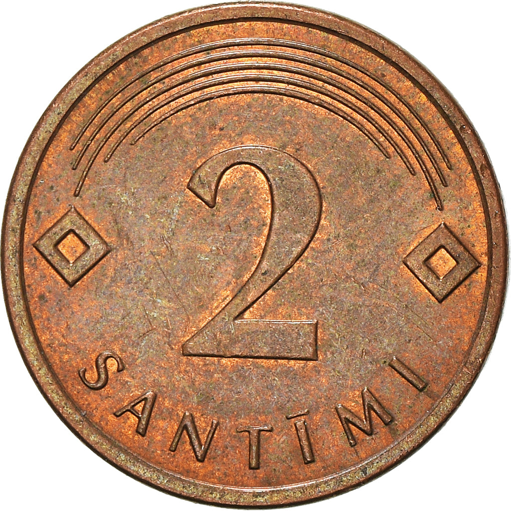 Moneta, Lettonia, 2 Santimi, 2009