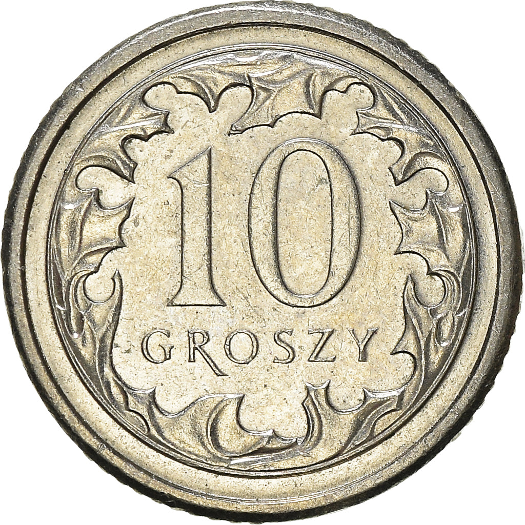 Moneta, Polonia, 10 Groszy, 2011