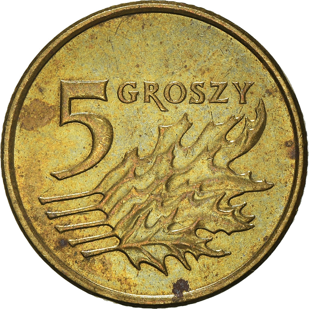 Moneta, Polonia, 5 Groszy, 2005