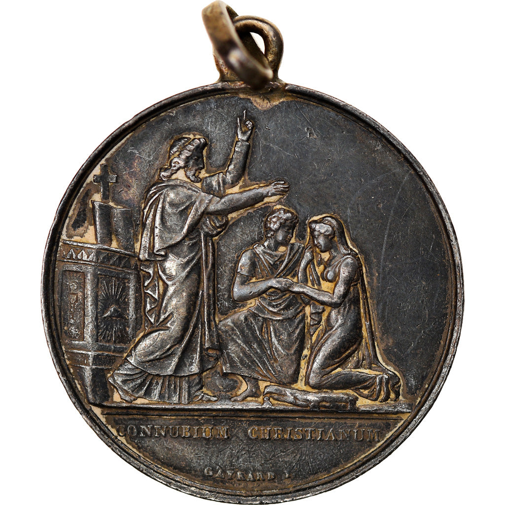 Francja, Medal, Noces, Mariage, Religion, Religie i wierzenia, Gayrard
