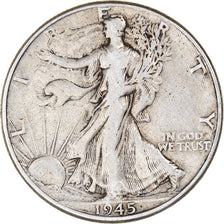 Moneda, Estados Unidos, Walking Liberty Half Dollar, Half Dollar, 1945, U.S.