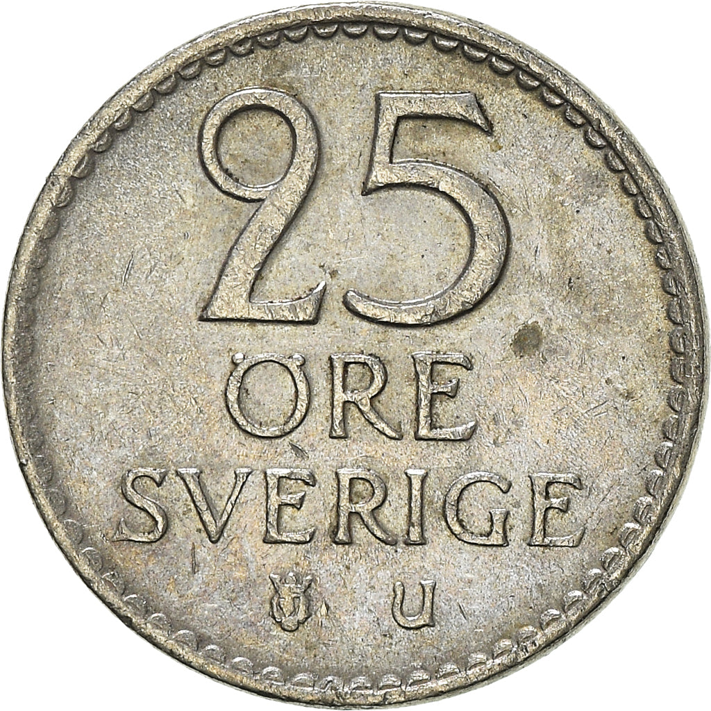 Moeda, Suécia, 25 Öre, 1969