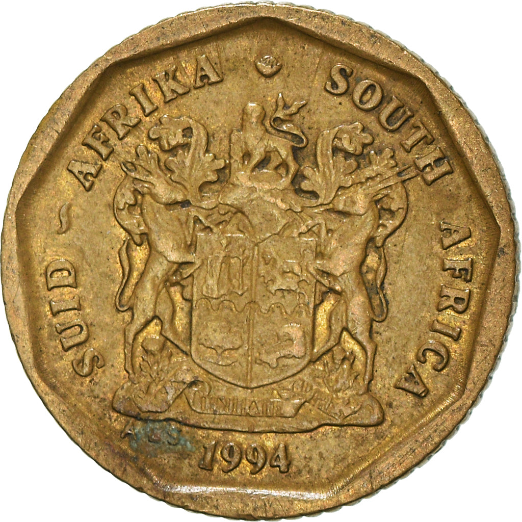 Moeda, África do Sul, 10 Cents, 1994