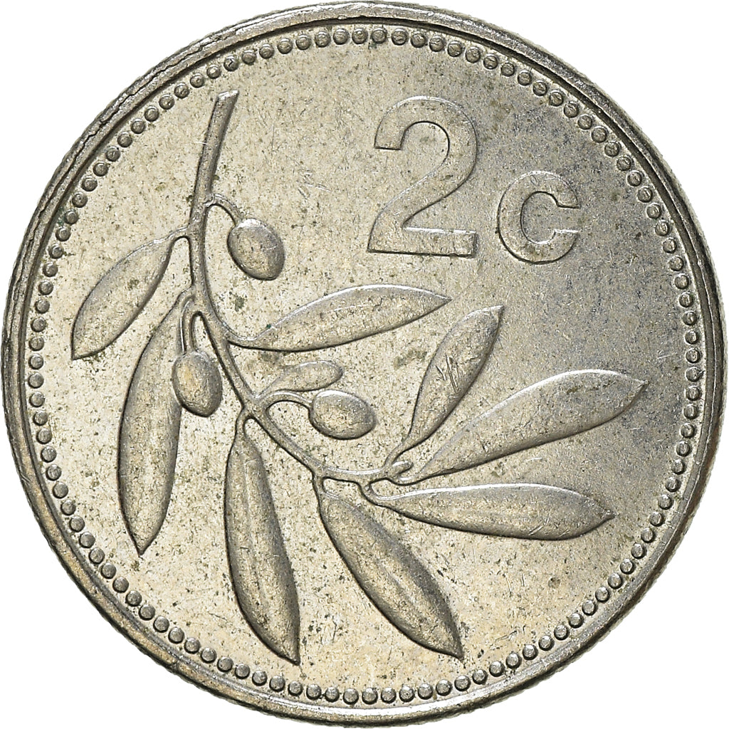 Münze, Malta, 2 Cents, 2002