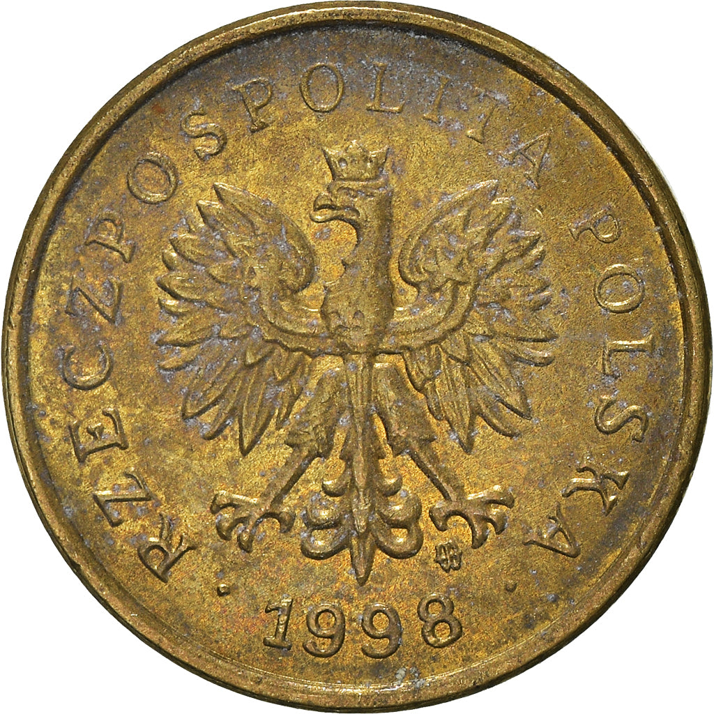 Moneta, Polonia, 2 Grosze, 1998