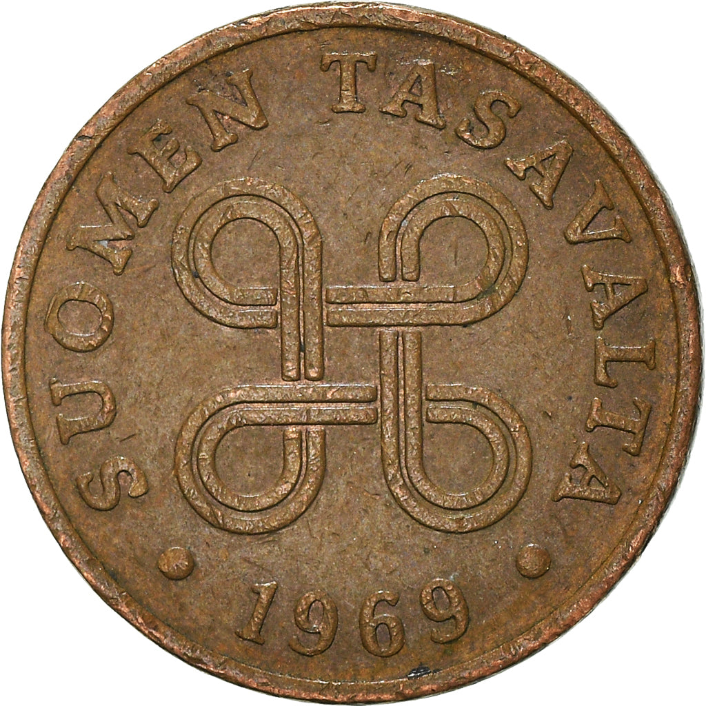 Moneda, Finlandia, Penni, 1969