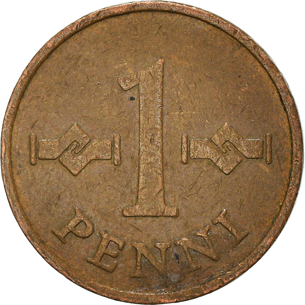 Moneda, Finlandia, Penni, 1969