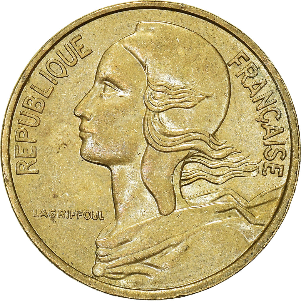 Moeda, França, 5 Centimes, 1987