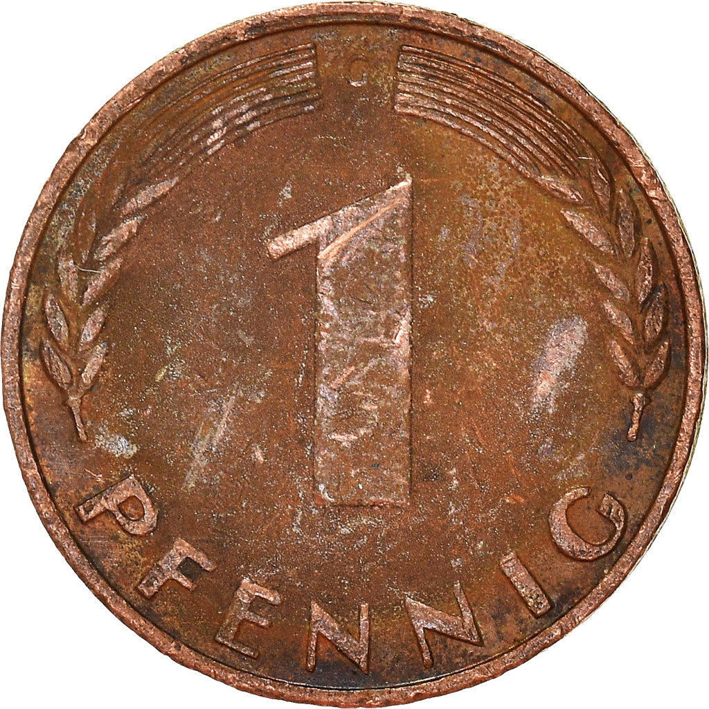 Munten, Federale Duitse Republiek, Pfennig, 1950