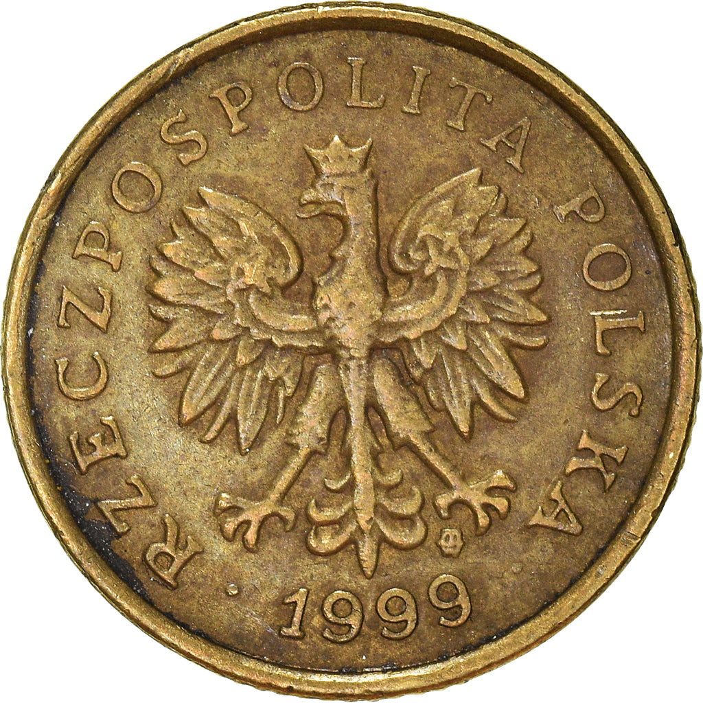 Münze, Polen, 5 Groszy, 1999