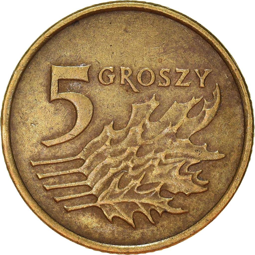 Münze, Polen, 5 Groszy, 1999
