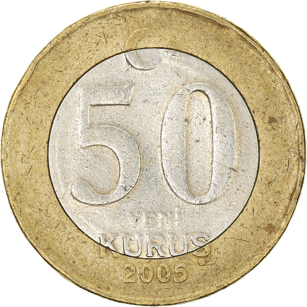 Moneta, Turchia, 50 New Kurus, 2005