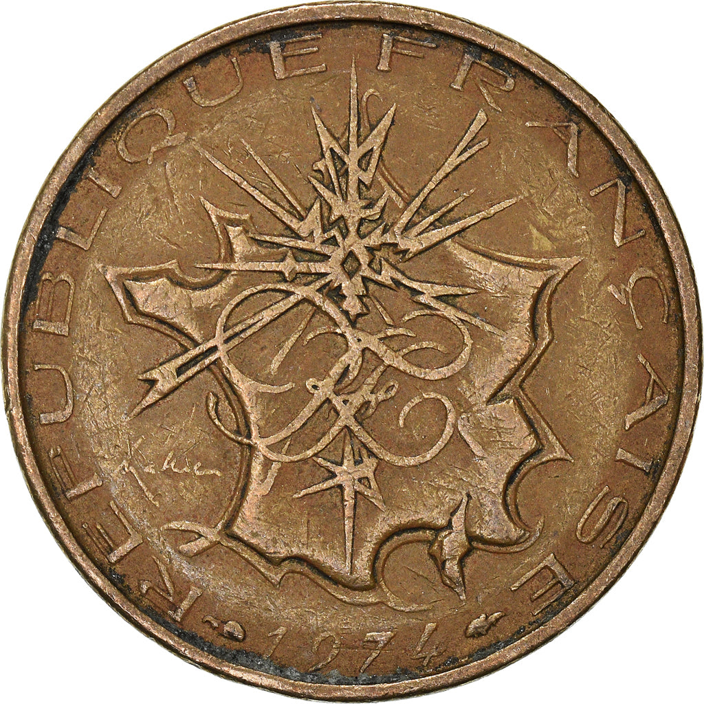 Münze, Frankreich, 10 Francs, 1974