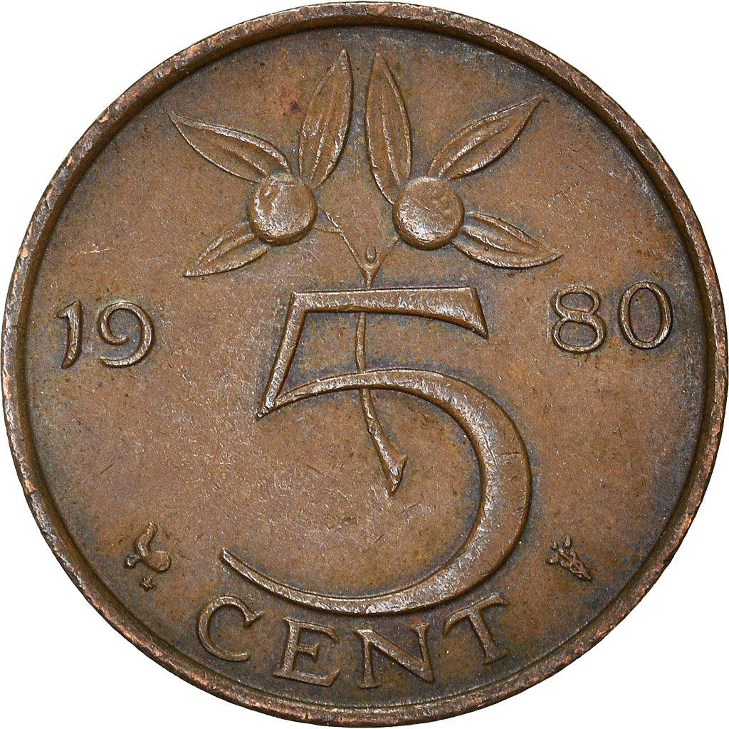 Moneta, Paesi Bassi, 5 Cents, 1980