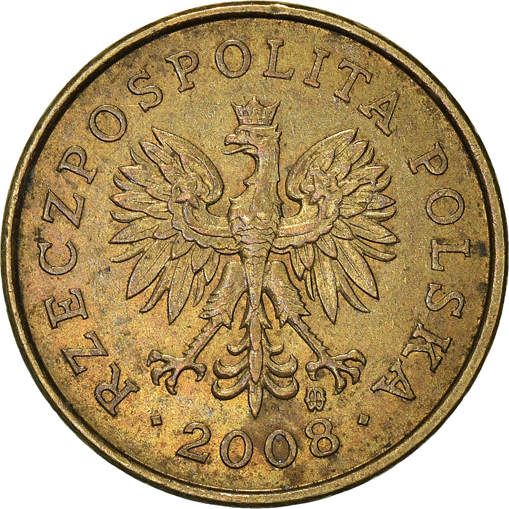 Moneta, Polonia, 2 Grosze, 2008