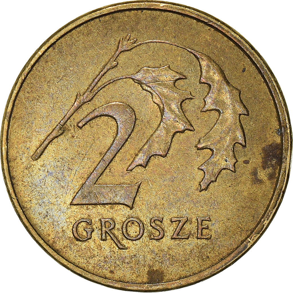 Moneta, Polonia, 2 Grosze, 2008