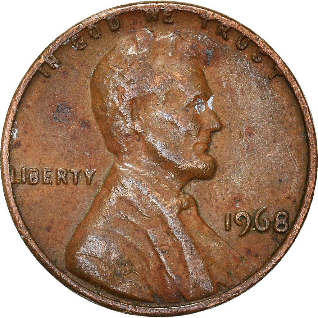 Münze, Vereinigte Staaten, Cent, 1968
