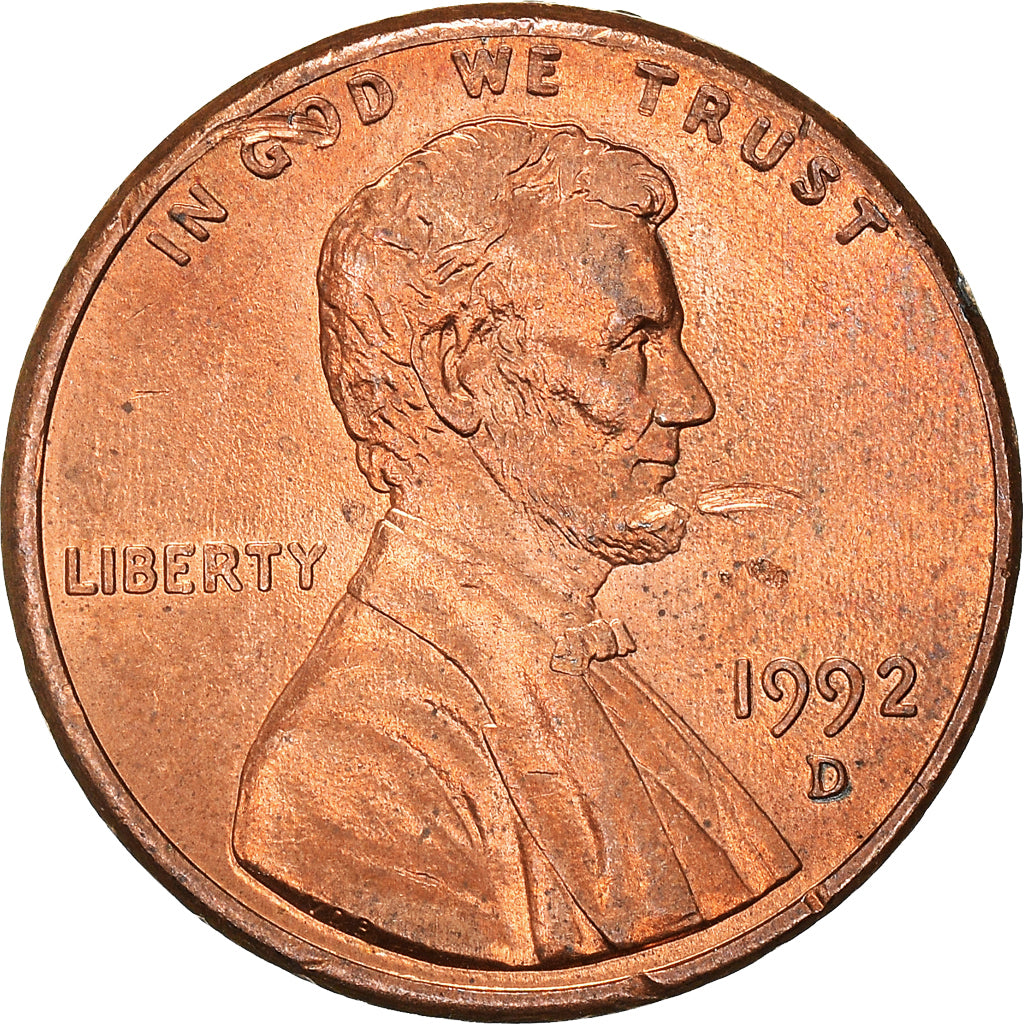Münze, Vereinigte Staaten, Cent, 1992
