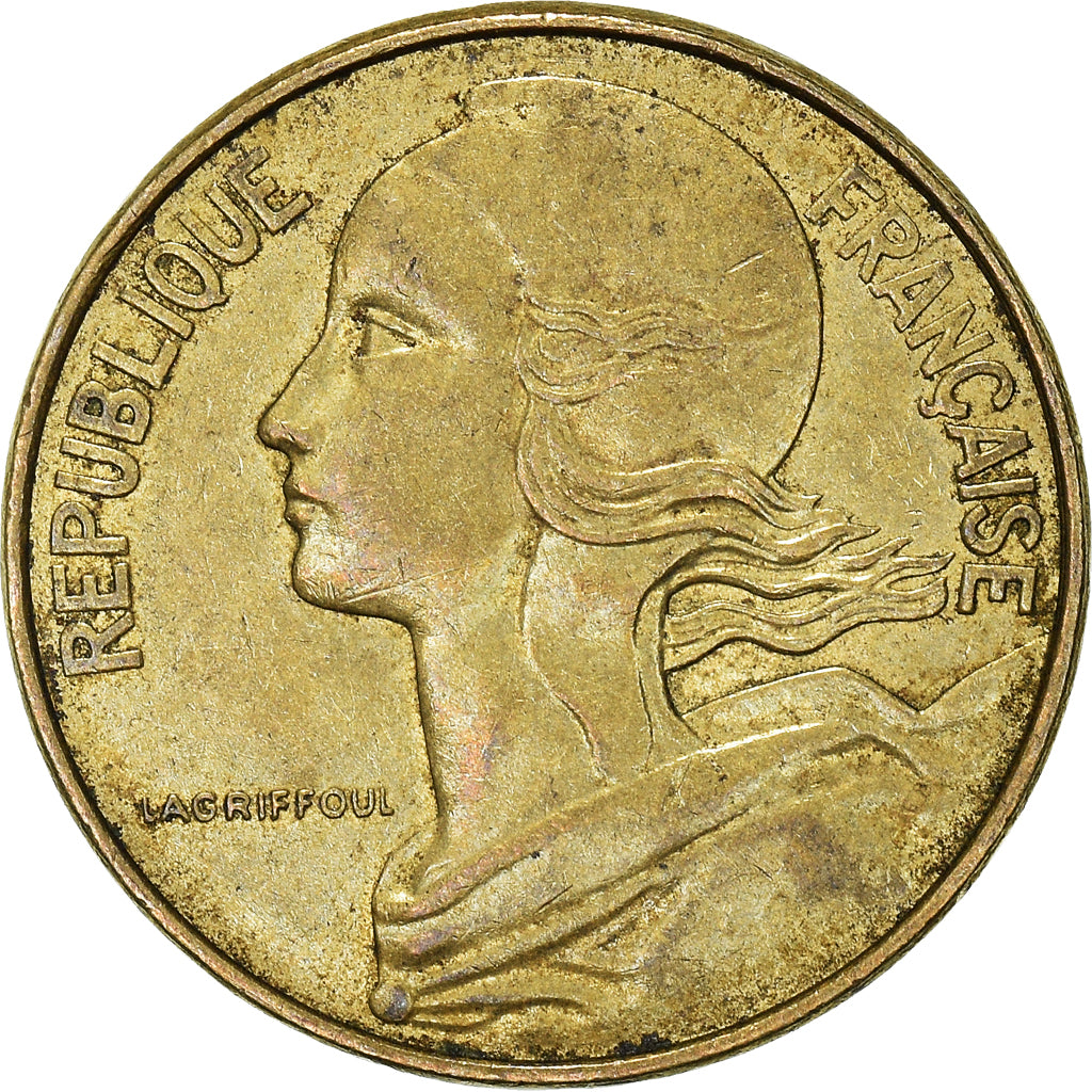 Coin, France, 10 Centimes, 1974