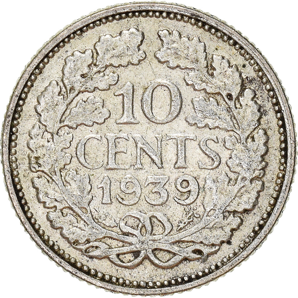 Moeda, Países Baixos, 10 Cents, 1939