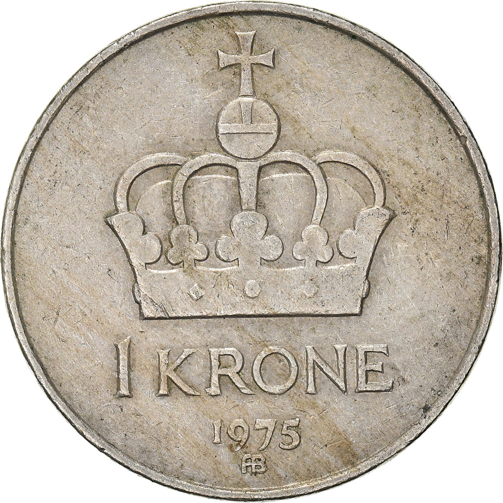 Moneda, Noruega, Krone, 1975