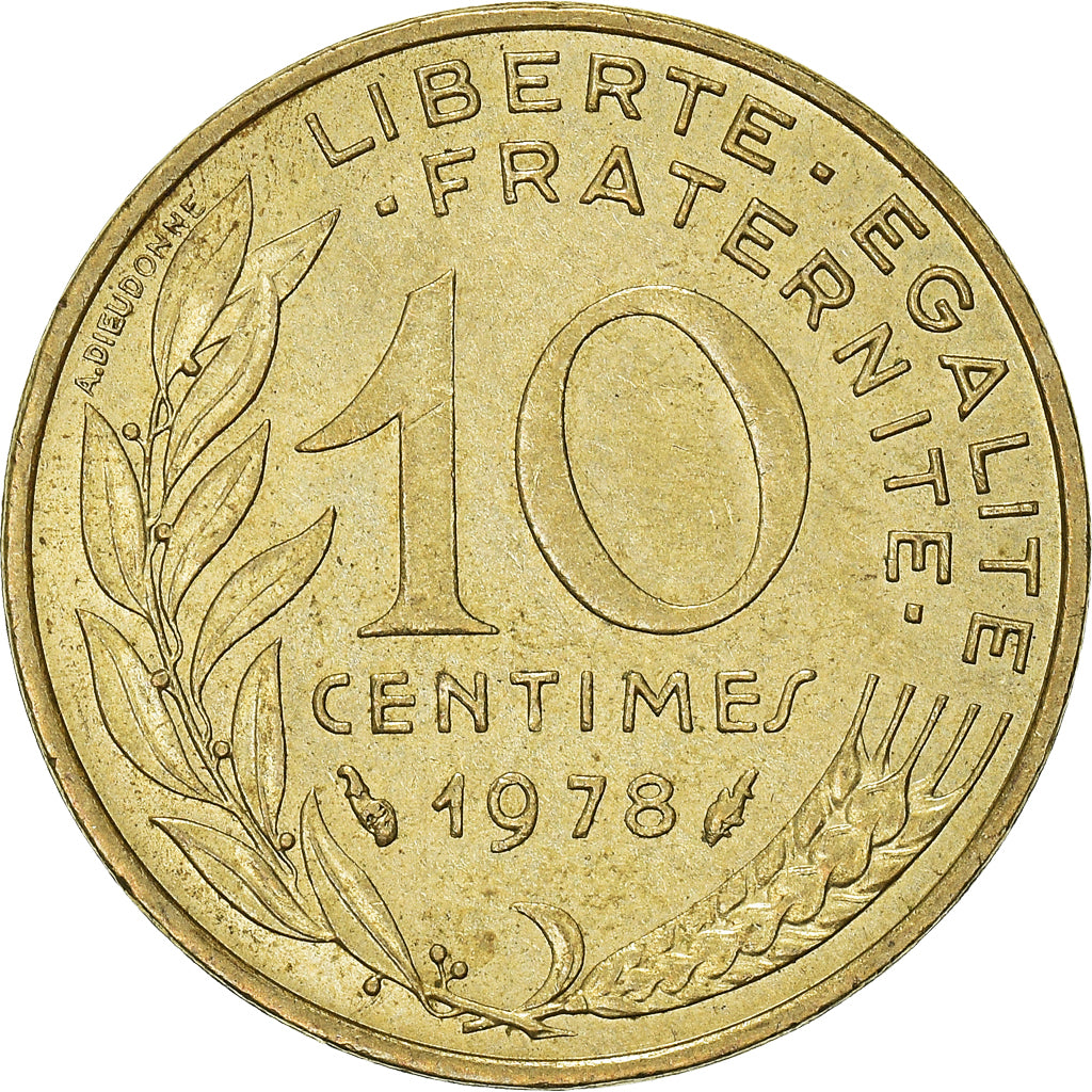 Coin, France, 10 Centimes, 1978