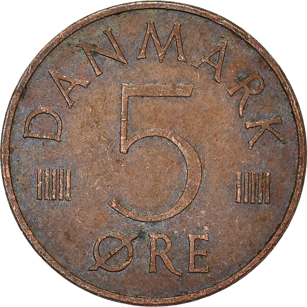 Moneda, Dinamarca, 5 Öre, 1976