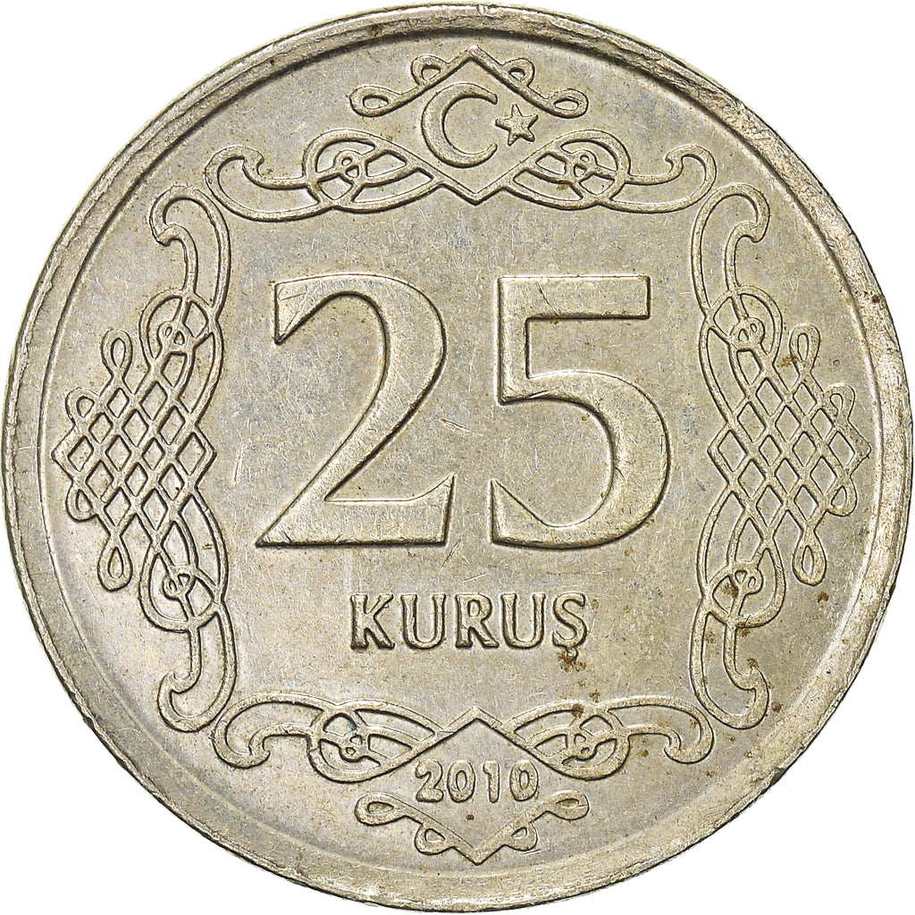 Moeda, Turquia, 25 Kurus, 2010