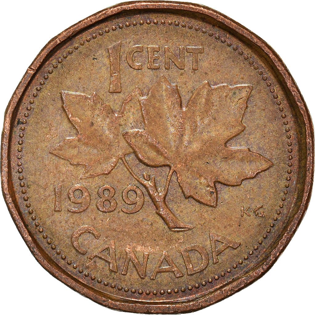 Moneta, Canada, Cent, 1989