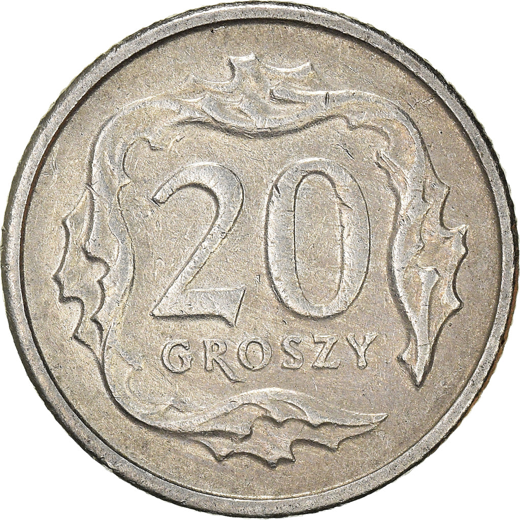 Moneta, Polonia, 20 Groszy, 1992