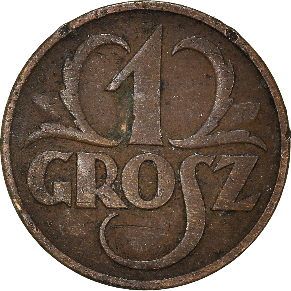 Coin, Poland, Grosz, 1936